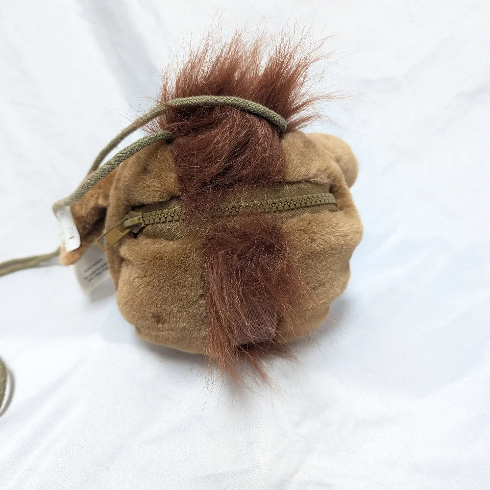 Vintage Nanco Horse Head Plush Stuffed Animal Zippered Purse Rodeo Western